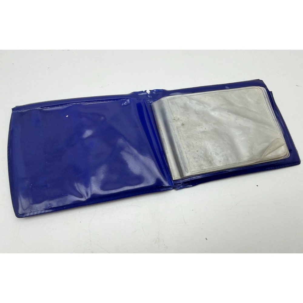 Vintage 1995 Mighty Morphin Power Rangers Blue Vinyl Bifold Wallet Saban - Picture 10 of 12